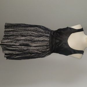 Black and grey party dress